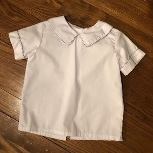 Little English white dress shirt boys